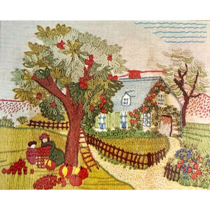 Erica Wilson Crewel Kit Autumn 6803/3 Hiawatha Embroidery Apple Tree Sealed New
